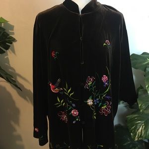 Susan Graver Style Brown Cardigan Sweater Size XL